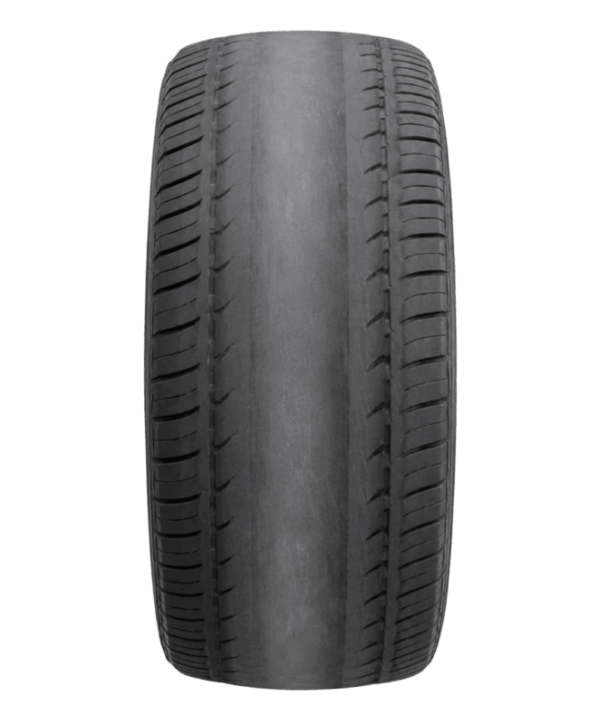 tyre worn in the middle