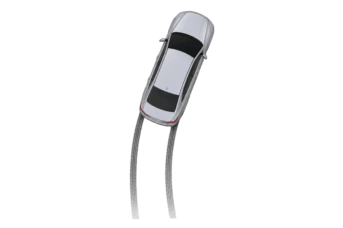 car pulling to one side